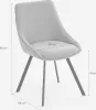 Stuhl drehbar für Esszimmer modernes Design aus Stoff Navya Produktbild-Vorschau 11