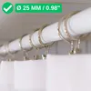 Gardinenklemmen mit Ringen, 30 Pack, in Silber-Farben, Ø 25 Produktbild-Vorschau 2