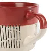 6x Rot 475ml Getaucht Bindestrich Steingut Kaffeebecher - Produktbild-Vorschau 4