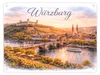Würzburg Skyline Alte Mainbrücke und Festung Metallschild Produktbild-Vorschau 1
