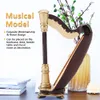 Miniatur-Harfe aus Holz, Replik mit Geschenkkoffer, Produktbild-Vorschau 9