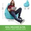 Green Bean® Sitzsack mit Rückenlehne "Cozy" 80x70x90cm - Produktbild-Vorschau 11