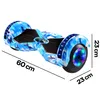 Hoverboard Deskorolka Elektryczna Led Głośnik Bt 8 Cali Podgląd zdjęcia produktu 9