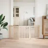 vidaXL Składane ogrodzenie dla psa 3 panele 150 cm drewno Podgląd zdjęcia produktu 3