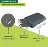 Sonnensegel Rechteck, 2x3m, anthrazit, wasserabweisend Produktbild-Vorschau 3