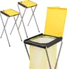 ONVAYA® Müllsackständer | 2 Stück | gelb | bis 120 Liter |  Produktbild-Vorschau 1