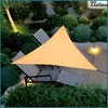 Voile d'ombrage de jardin, étanche, 7x5x5 m, beige, crème, Voir les images du produit 7