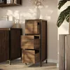 mobiletto bagno Vicco Naola Quercia/nero 30 x 80 cm con 3 Anteprima dell’immagine prodotto 5