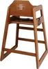 A wooden high chair on a white background. Podgląd zdjęcia produktu