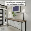 IvoQ Table d'Appoint Industrielle - Table Console Bois & Voir les images du produit 3