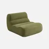 sweeek - Sessel mit Chenille-Bezug 1-Sitzer - Khaki Produktbild-Vorschau 1