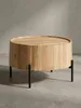Couchtisch Akazie Massivholz 60x60x41 cm Rund mit Produktbild-Vorschau 1