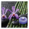 Leinwandbild Zen-Blumen aus Bambus 50x50 Feeby Violett bild Produktbild-Vorschau 3