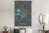 MuchoWow® Poster Deutschland - Blau - Wesel - Stadtplan - Produktbild-Vorschau 4