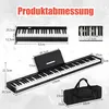 88 Tastatur Keyboard mit Notenständer, Pedal, LCD-Display & Produktbild-Vorschau 5