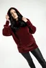 Black Premium by EMP Damen bordeauxroter Kapuzenpullover Produktbild-Vorschau 8