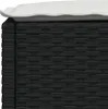 Zahradní stolička s poduškou černá 63,5 x 56 x 32 cm Náhled obrázku produktu 6