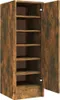 vidaXL Schuhregal Räuchereiche 32x35x92 cm Holzwerkstoff Produktbild-Vorschau 1