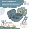Brotdose Kinder mit Fächern, BPA frei, Lunchbox, Bento box, Produktbild-Vorschau 4