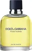 A close-up studio shot of a bottle of Dolce & Gabbana Pour Homme Eau de Toilette. Anteprima dell’immagine prodotto