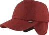 Baseballcap aus Bavaria Loden mit Ohrenschutz von Hut-Breiter in rot Voir les images du produit