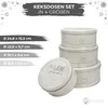 INSPINOVIA Keksdosen 4er Set | 4 Größen im Set | Gebäck & Produktbild-Vorschau 2