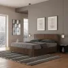 Lit Avec Sommier 160X190, Tête De Lit Droite En Noyer Demas Voir les images du produit 6
