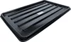 A black oil collection pan with raised ridges on a white background. Anteprima dell’immagine prodotto