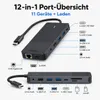 Rapoo USB-C Multiport Adapter 12-in-1, grau Produktbild-Vorschau 11