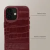 Coque arrière Selencia Croco avec MagSafe pour l'iPhone 16 Voir les images du produit 3