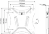Schwaiger Tilt 1 TV Wandhalter, 33-69cm, neigbar, max.25 kg Productafbeelding-voorbeeld 6