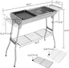 FCH Grill Griglia a carbone Grill in acciaio inox con Anteprima dell’immagine prodotto 9
