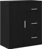 vidaXL Sideboard Schwarz Eichen-Optik 60 x 31 x 70 cm Produktbild-Vorschau 2