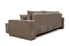 A brown cord sofa shown from the back and side on a white background. Produktbild-Vorschau