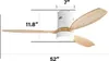 Ventilatore da soffitto AIORBER, da soffitto, con luce e Anteprima dell’immagine prodotto 4