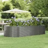 vidaXL Hochbeet Grau 291x140x68 cm Verzinkter Stahl Produktbild-Vorschau 2