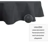 Tischdecke oval anthrazit 160x260 cm Leinenoptik Produktbild-Vorschau 3
