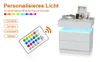 Nachttisch mit LED-Beleuchtung 52cm hoch mit 2 Schubladen 1 Produktbild-Vorschau 4