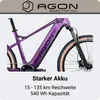 Agon Alpha E Bike Mountainbike sunrise black metallic Produktbild-Vorschau 3