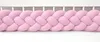Bettschlange 4-strängig geflochten Velours 400 cm – Rosa | Produktbild-Vorschau 1