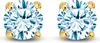 New Bling 9NBG-0563 Gouden Oorknopjes met Zirkonia 3mm - Produktbild-Vorschau 1