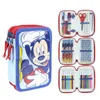 Mickey Mouse Dreikammer-Mäppchen mit Giotto Premium Zubehör Produktbild-Vorschau 2