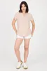 Damenbluse Doppelpack Viskose Petrol Creme Gr. 38 Produktbild-Vorschau 2