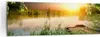 Bild auf Leinwand - Leinwandbild - Brücke See - 160x50cm - Produktbild-Vorschau 1