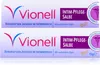 Two identical boxes of Vionell Intim-Pflege-Salbe are shown side-by-side against a white background. Podgląd zdjęcia produktu