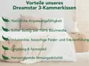 Daunenkissen 3-Kammer 40x80 cm | Ergonomisch, stützend & Produktbild-Vorschau 6