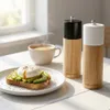 WELLHAUS Salz Pfeffermuehle Set 2 Stück 16cm Holz Keramik Produktbild-Vorschau 4