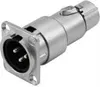 Neutrik - XLr samčí-samicový adaptér žľabu pre montáž na Náhľad obrázku produktu 2