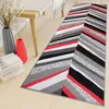 Tapiso Läufer MAYA Modern Grau Rot Wohnzimmer  100 x 160 Produktbild-Vorschau 1