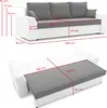 Couch PAUL 1 PRO 190x140 mit Schlaffunktion - Farben zur Produktbild-Vorschau 7